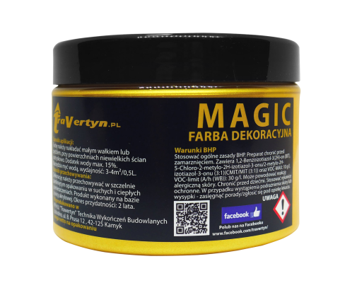 Farba metaliczna Magic - Złota/Srebrna/Miedziana